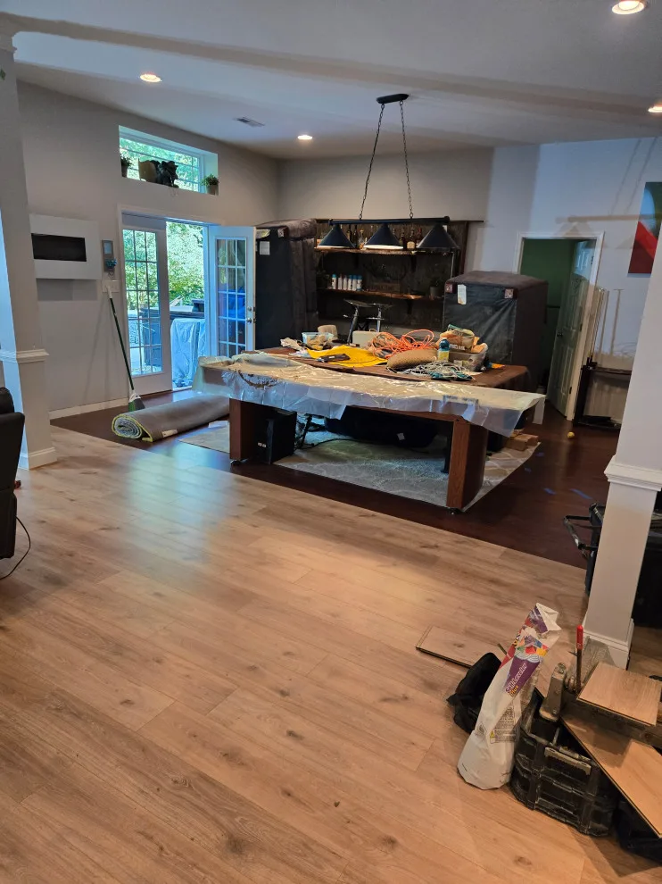 Basement Luxury Vinyl Tile Flooring by The Professionals - Photo 2