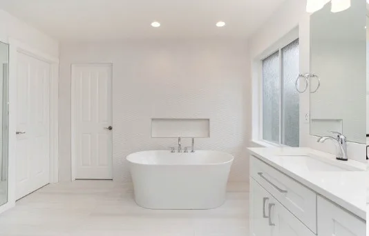 Elegant Bathroom Tile Shower and Flooring Designs by Euro Tile Tech - Photo 23