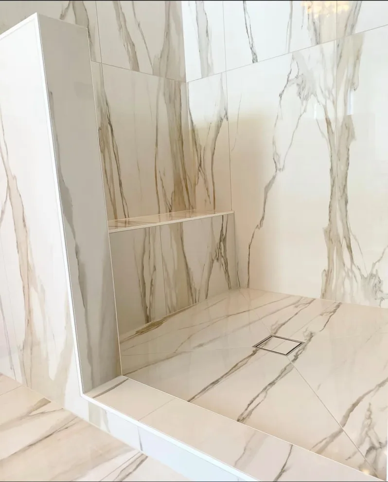 Elegant Bathroom Tile Shower and Flooring Designs by Euro Tile Tech - Photo 18