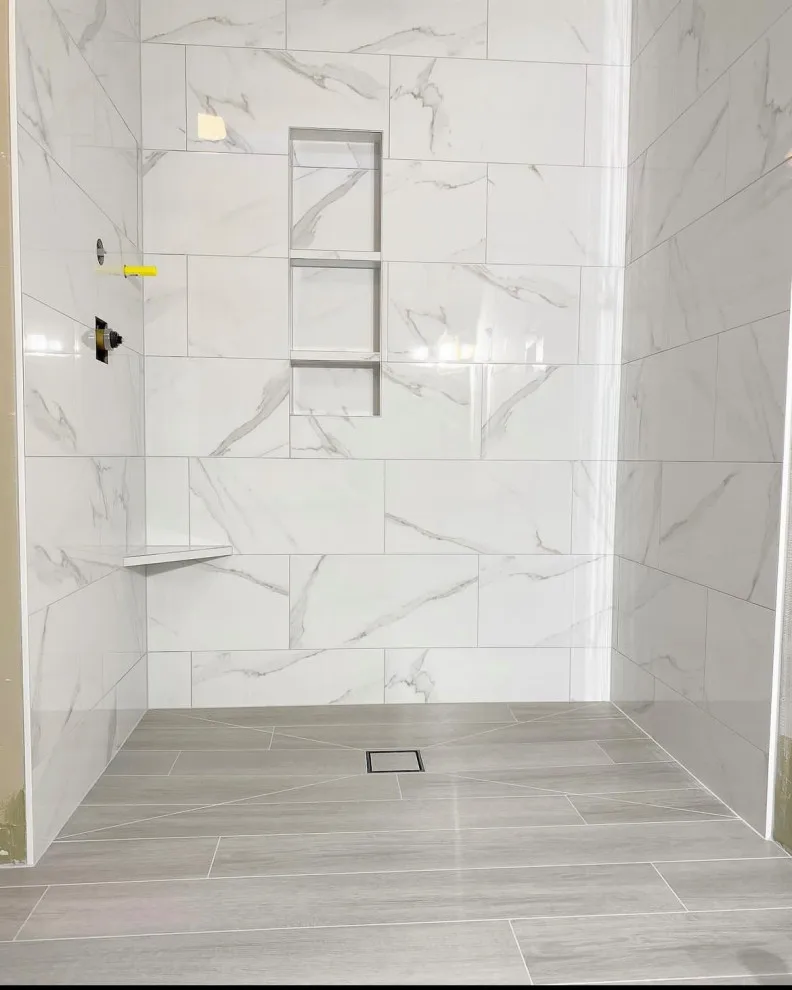 Elegant Bathroom Tile Shower and Flooring Designs by Euro Tile Tech - Photo 30