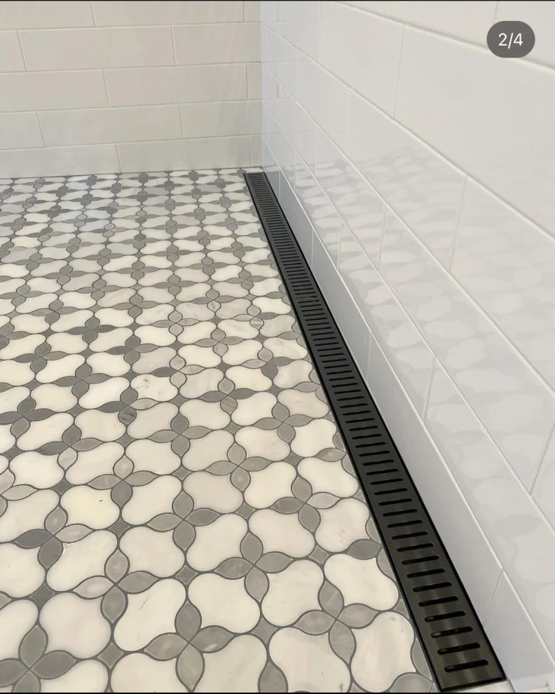 Elegant Bathroom Tile Shower and Flooring Designs by Euro Tile Tech - Photo 13