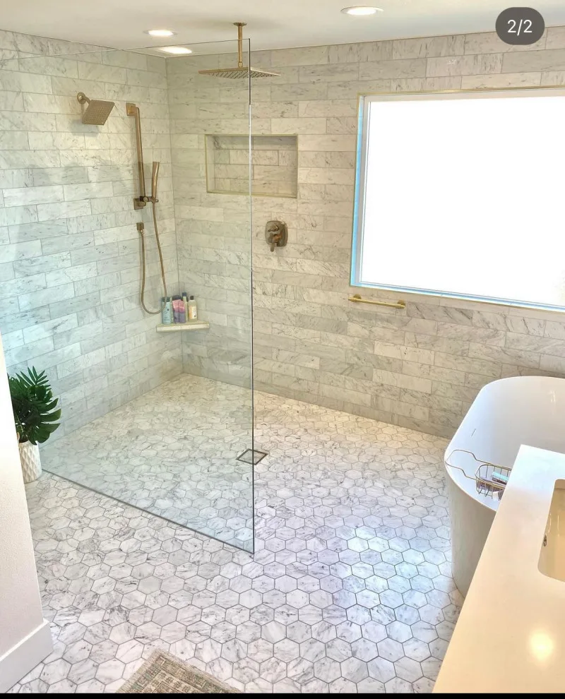Elegant Bathroom Tile Shower and Flooring Designs by Euro Tile Tech - Photo 26