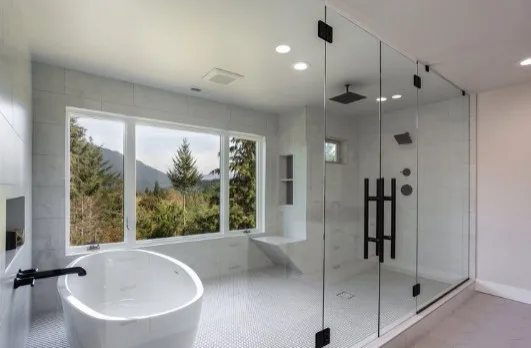 Elegant Bathroom Tile Shower and Flooring Designs by Euro Tile Tech - Photo 25