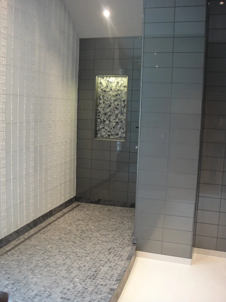Tile Bath with Glass by Heinrichs Custom Tile And Stone - Photo 6