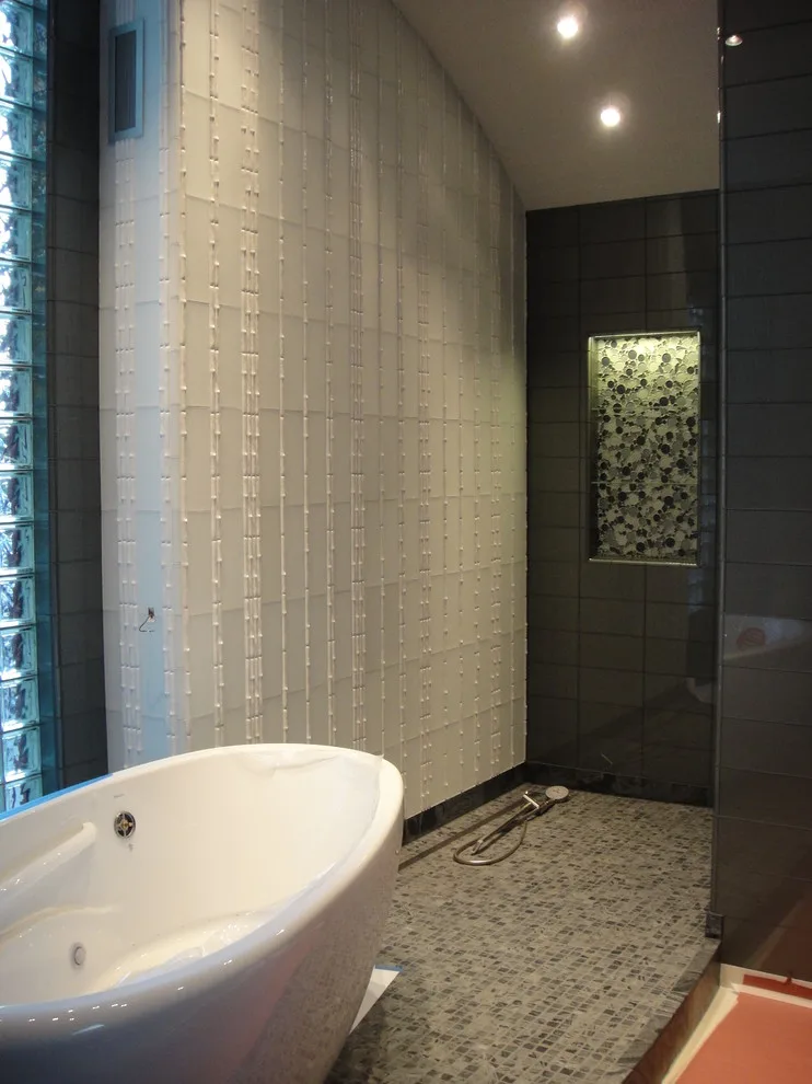 Tile Bath with Glass by Heinrichs Custom Tile And Stone - Photo 9