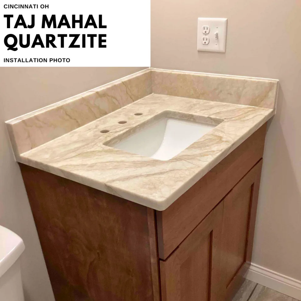Cincinnati, OH - Taj Mahal Quartzite Workstation and Dressing Table by Granite America - Photo 3