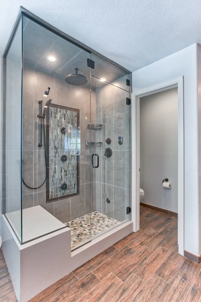 Country Estates Primary Bathroom by Pebble Tile Shop - Photo 9