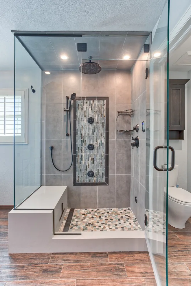 Country Estates Primary Bathroom by Pebble Tile Shop - Photo 2
