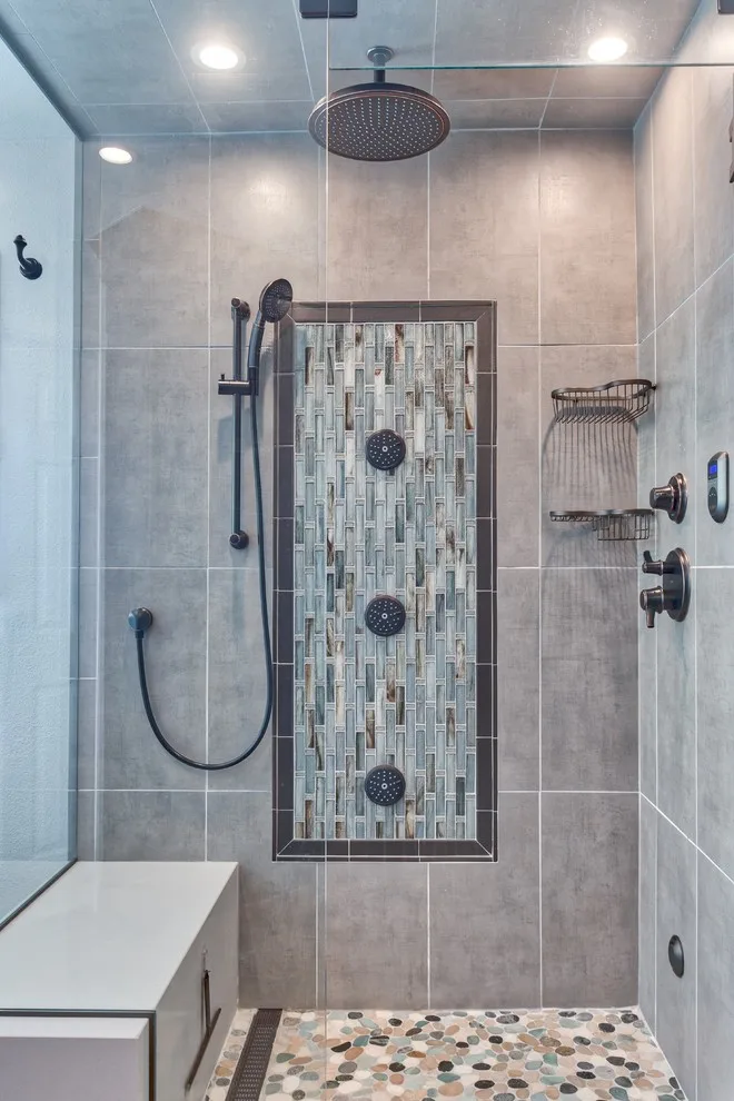 Country Estates Primary Bathroom by Pebble Tile Shop - Photo 3