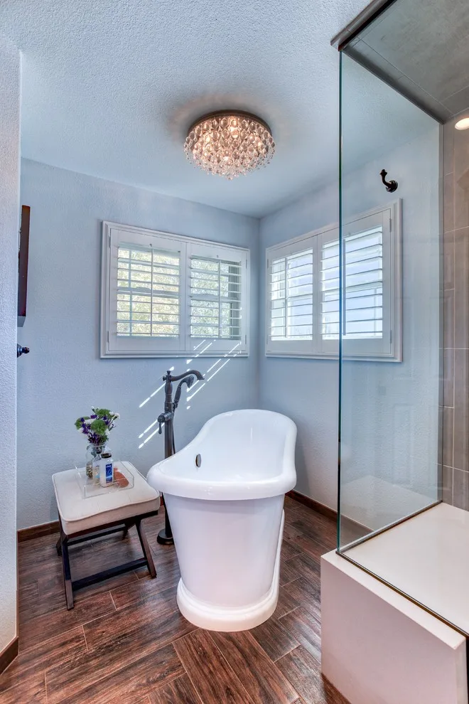 Country Estates Primary Bathroom by Pebble Tile Shop - Photo 10