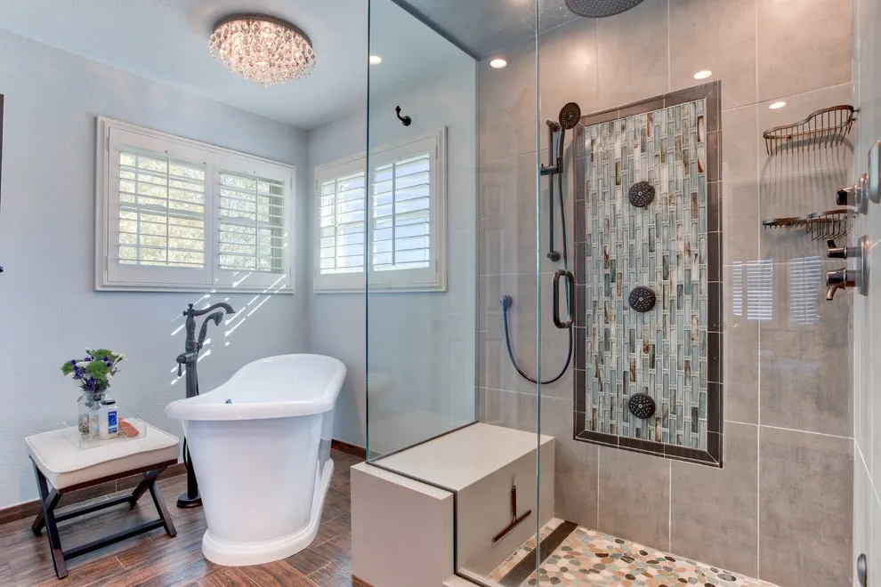 Country Estates Primary Bathroom by Pebble Tile Shop - Photo 7