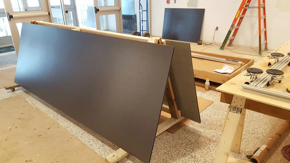 Crossville Thin Tile Installation for Credit Union Laminam by JD Tile - Photo 5