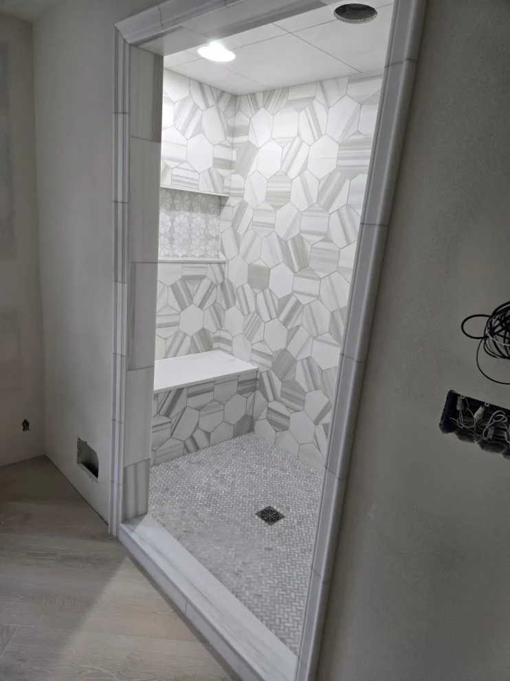 Elm Grove Steam Shower and Flooring by Heinrichs Custom Tile And Stone - Photo 3