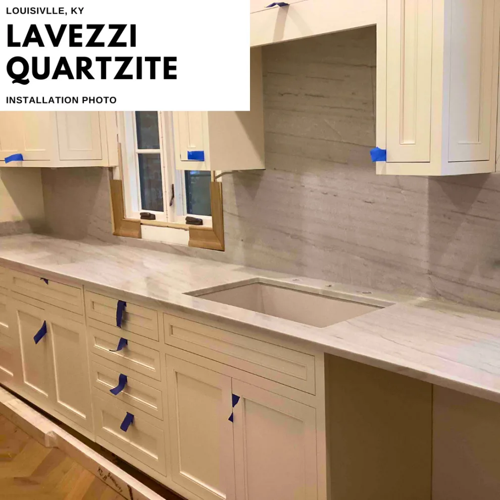 Lavezza Quartzite Kitchen in Louisville, KY by Granite America - Photo 2