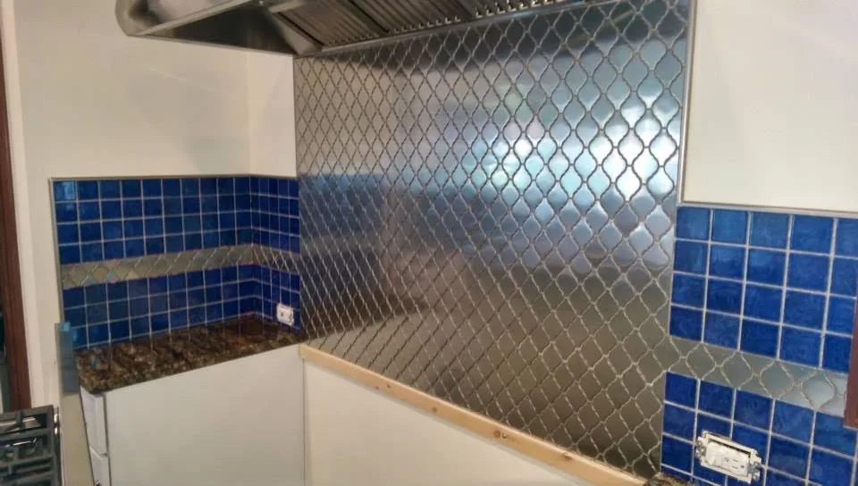 Contemporary Metal Backsplash by Davey Tile - Photo 2