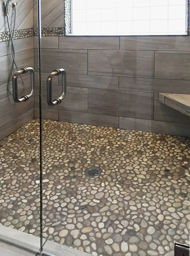 Bathroom Pebble Tile Photo Gallery by Pebble Tile Shop - Photo 10