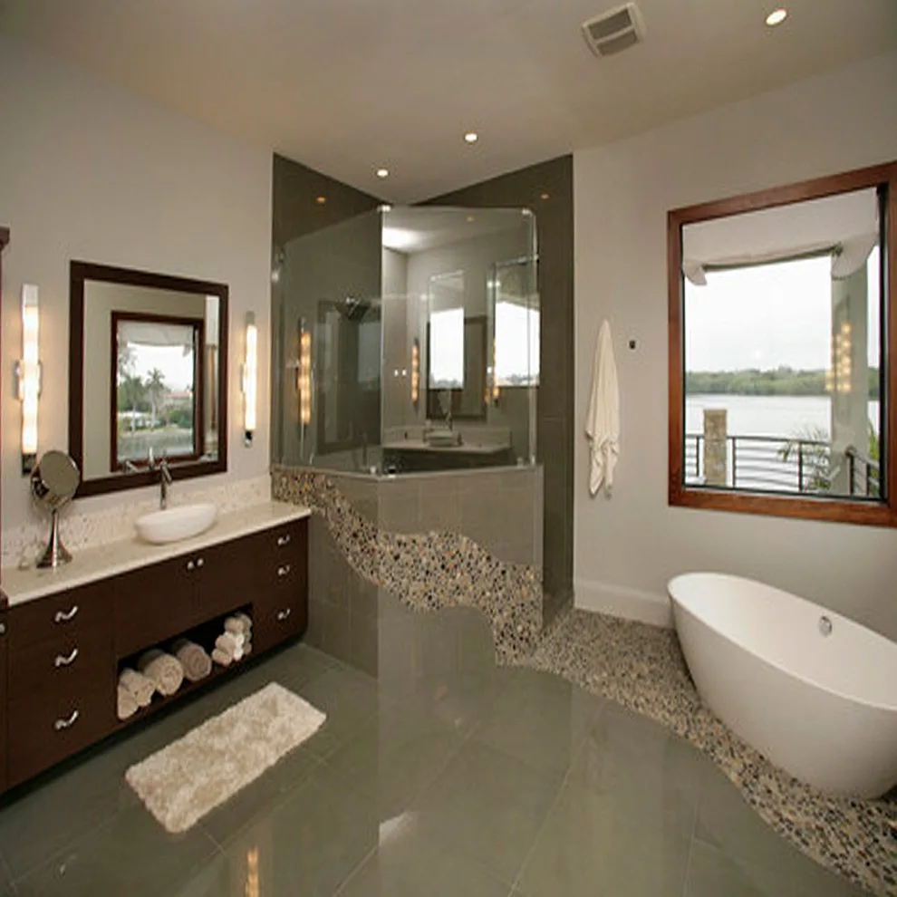 Bathroom Pebble Tile Photo Gallery by Pebble Tile Shop - Photo 82