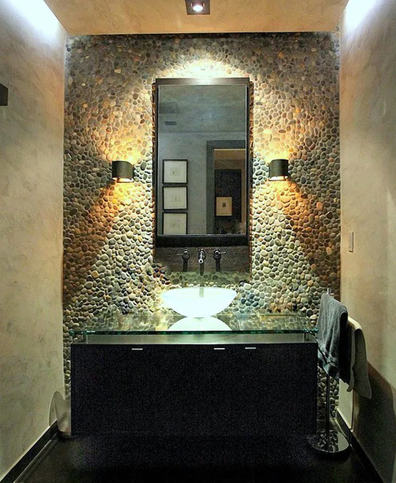 Bathroom Pebble Tile Photo Gallery by Pebble Tile Shop - Photo 79