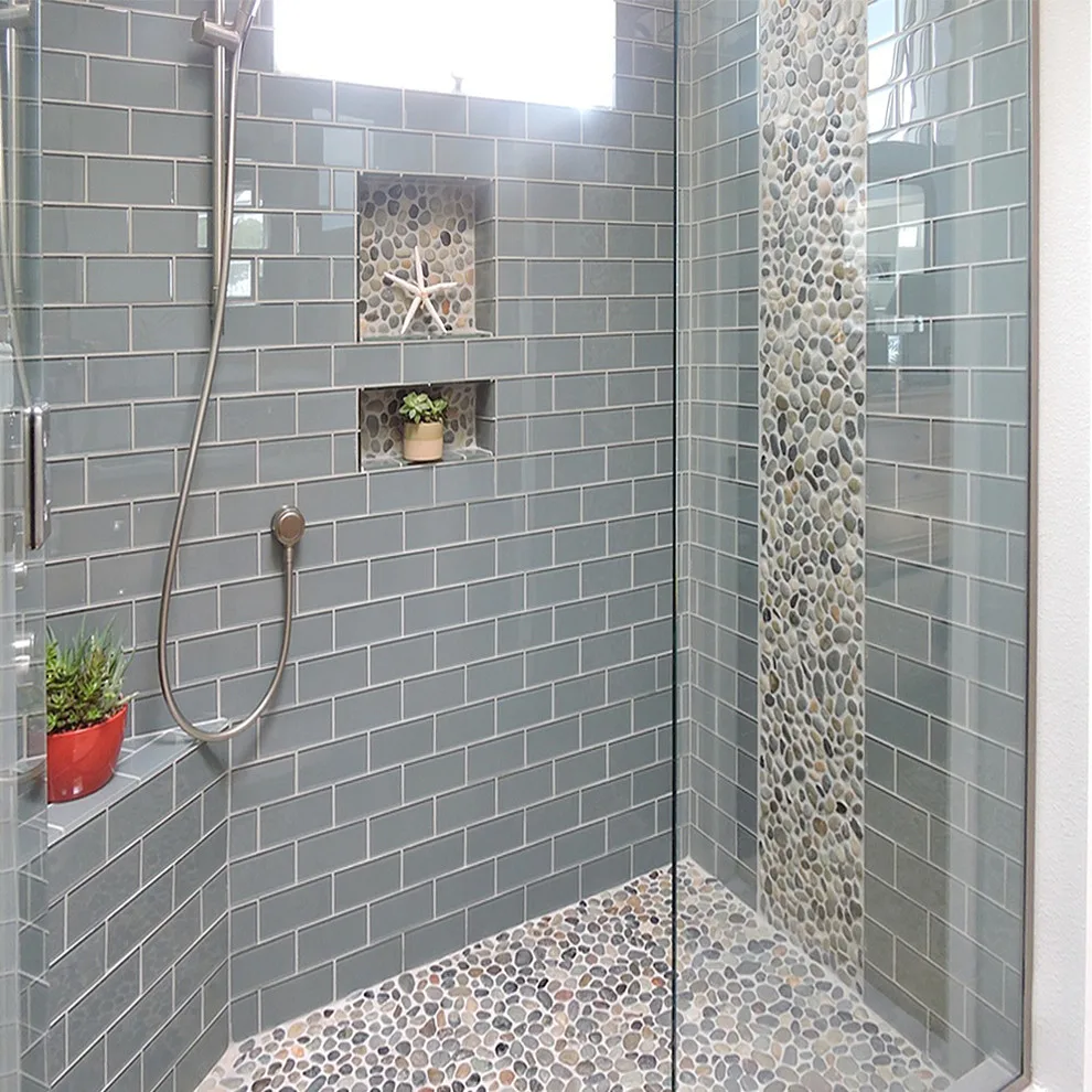 Bathroom Pebble Tile Photo Gallery by Pebble Tile Shop - Photo 95