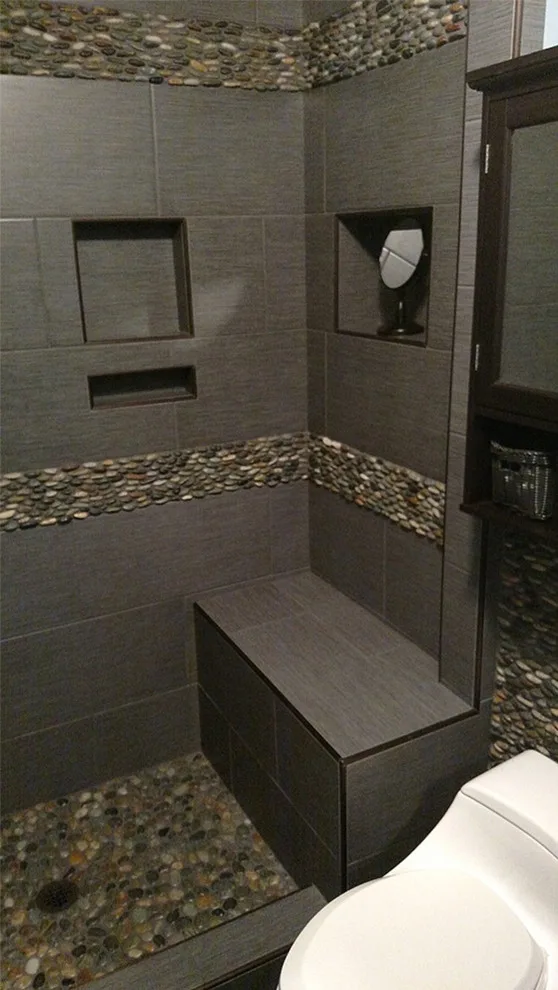 Bathroom Pebble Tile Photo Gallery by Pebble Tile Shop - Photo 18
