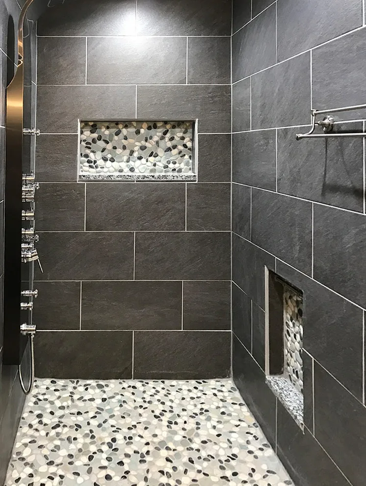 Bathroom Pebble Tile Photo Gallery by Pebble Tile Shop - Photo 11