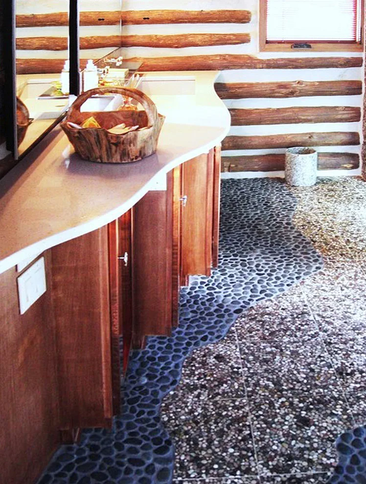 Bathroom Pebble Tile Photo Gallery by Pebble Tile Shop - Photo 45
