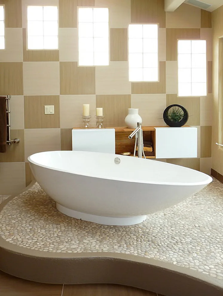 Bathroom Pebble Tile Photo Gallery by Pebble Tile Shop - Photo 65