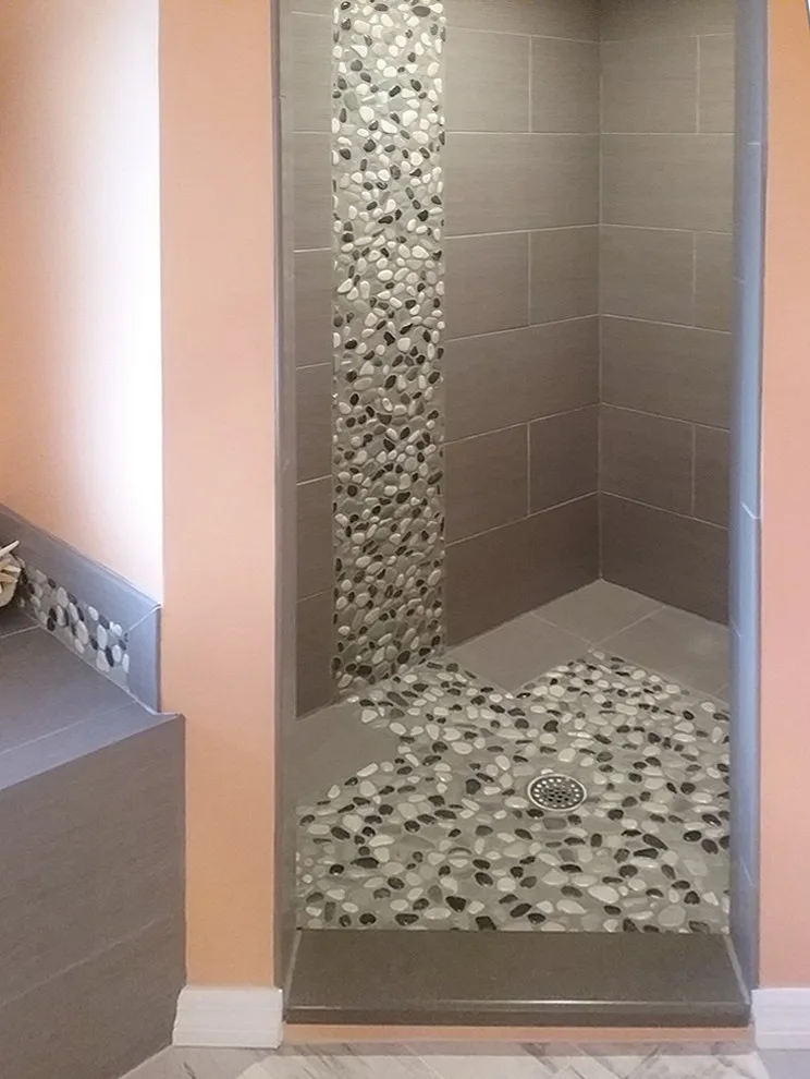 Bathroom Pebble Tile Photo Gallery by Pebble Tile Shop - Photo 53
