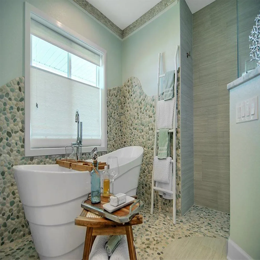 Bathroom Pebble Tile Photo Gallery by Pebble Tile Shop - Photo 6