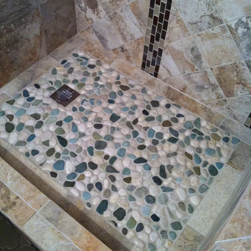 Bathroom Pebble Tile Photo Gallery by Pebble Tile Shop - Photo 70