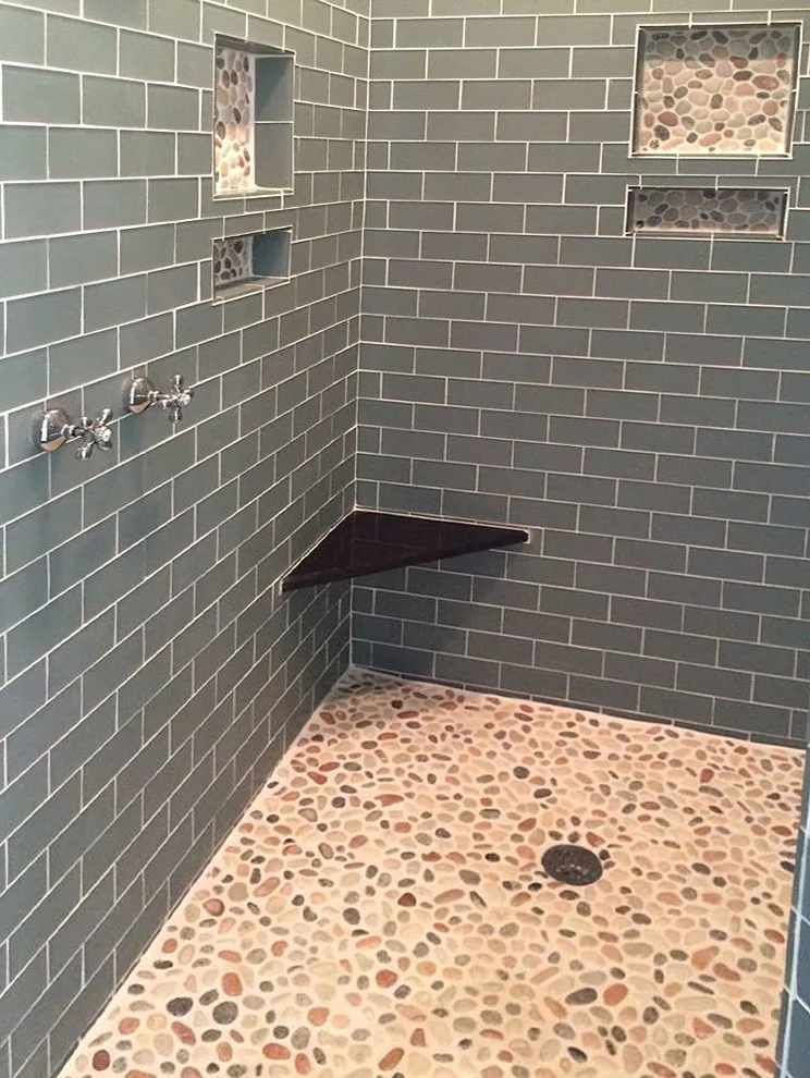 Bathroom Pebble Tile Photo Gallery by Pebble Tile Shop - Photo 94