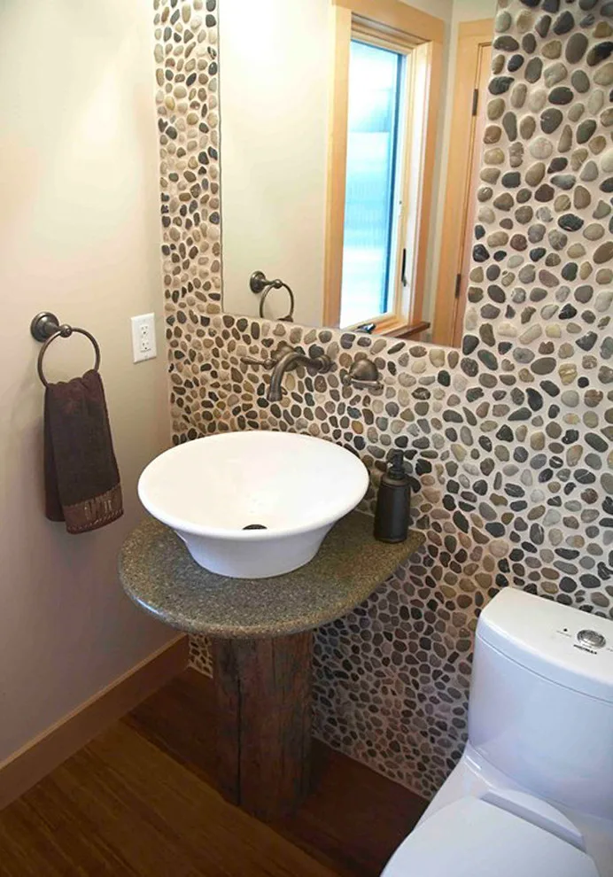 Bathroom Pebble Tile Photo Gallery by Pebble Tile Shop - Photo 15