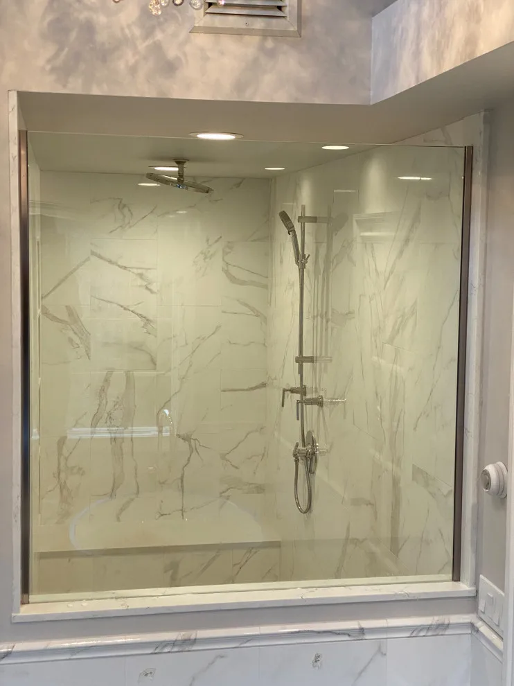 Radiant White Bathroom Renovation by DBA D Lopez Tile And Marble Works - Photo 2