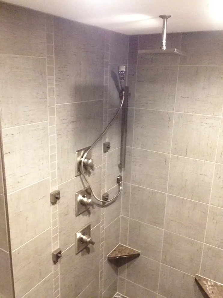 Master Bathroom Linear Drain Installation in Bloomfield by Man N Mountain-Tile & Stone - Photo 4