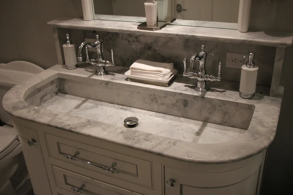 Opulent Marble Restrooms by Unique Granite & Marble - Photo 3
