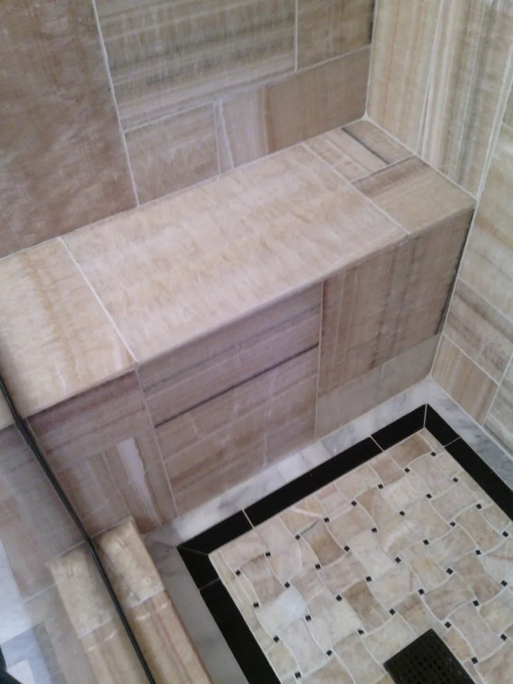 Shower with accessibility by Tic Tac Tile Co. - Photo 2