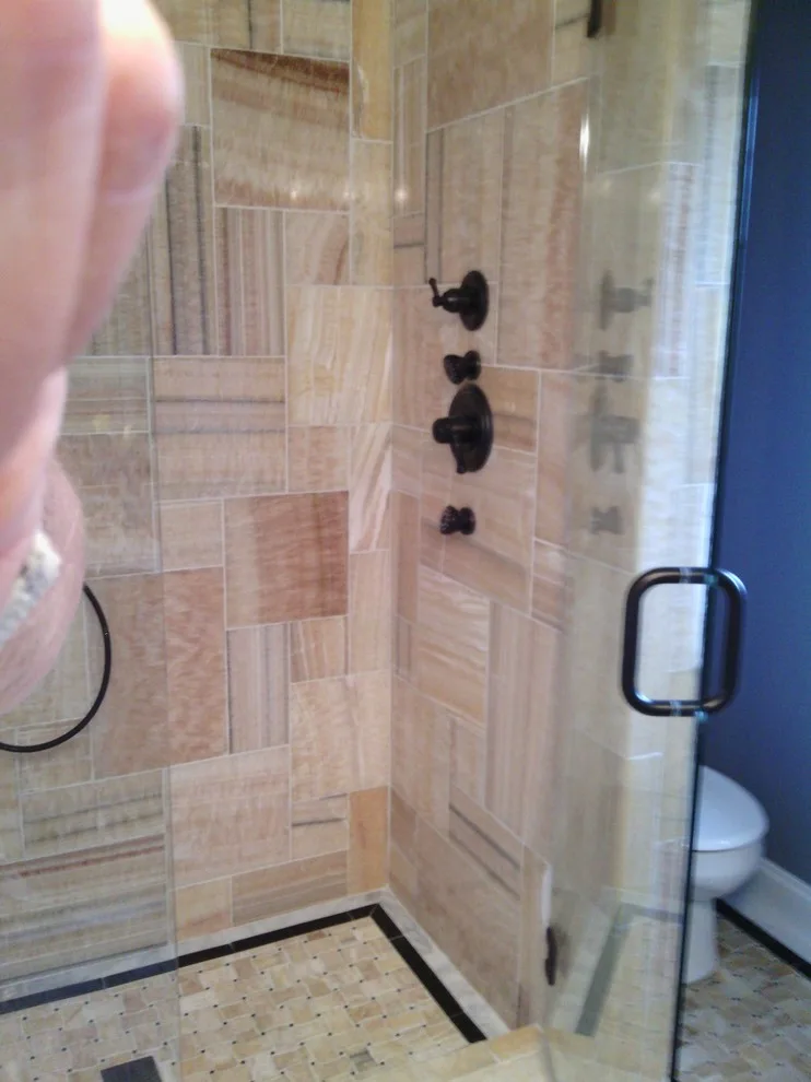 Shower with accessibility by Tic Tac Tile Co. - Photo 3