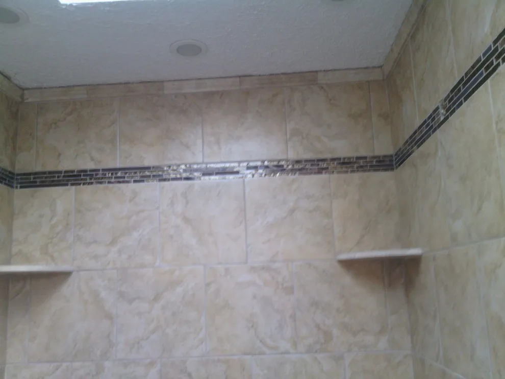 Shower with accessibility by Tic Tac Tile Co. - Photo 4