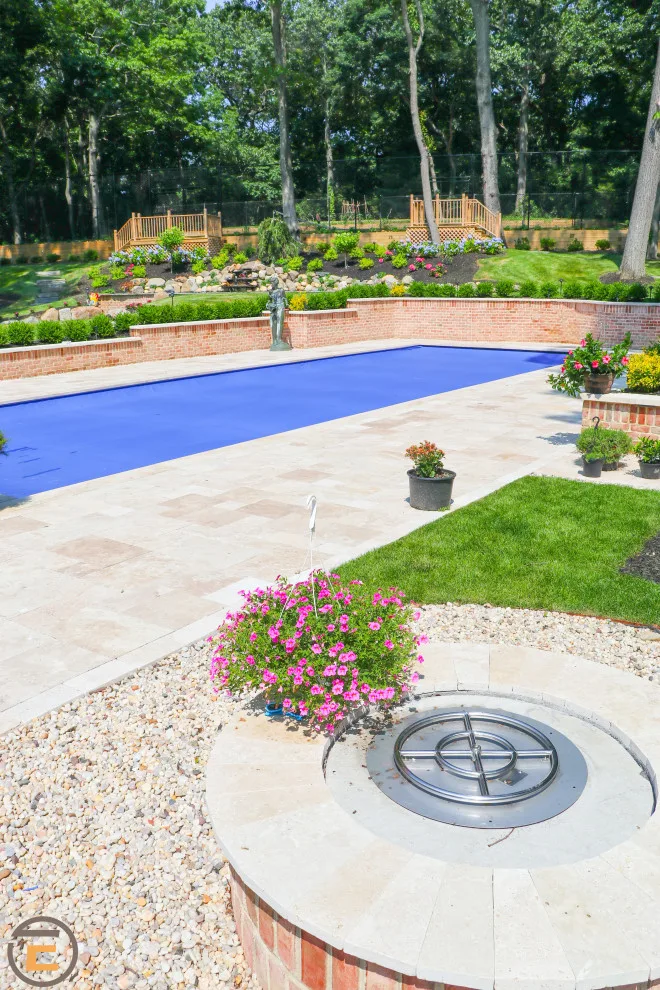 Muttontown, NY Walnut Travertine by NT Pavers - Photo 4