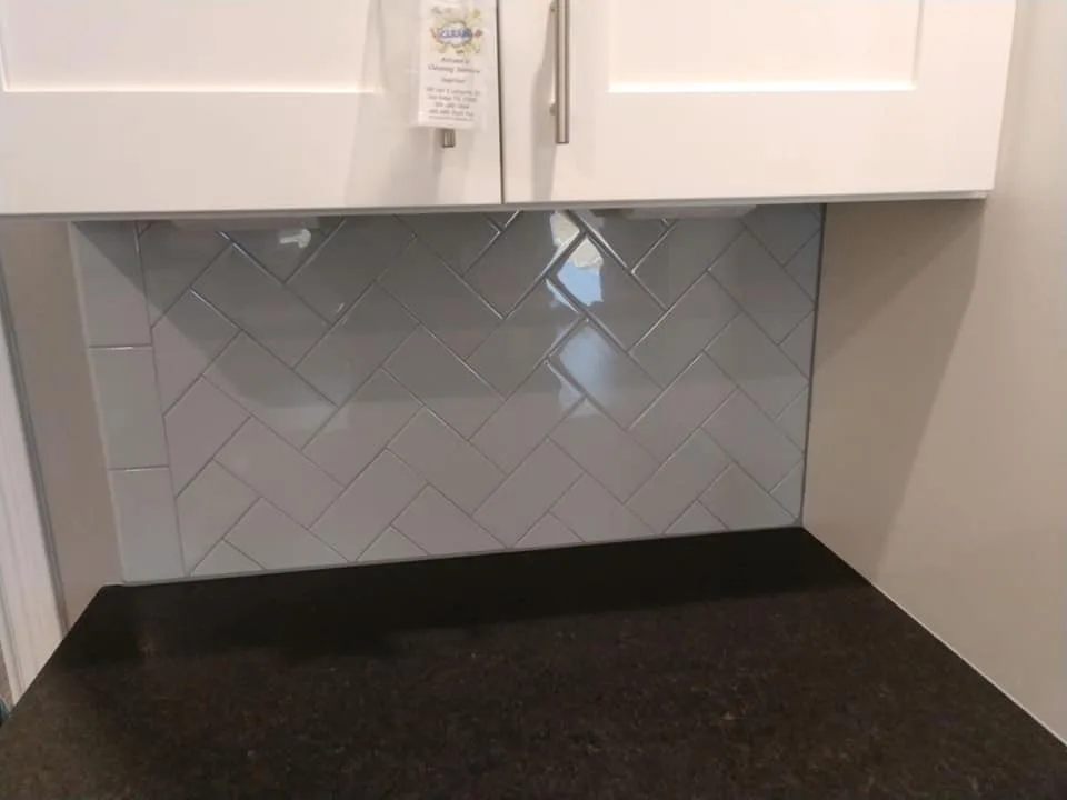 cozy gray subway tile backsplash by Wells Tile Company - Photo 3