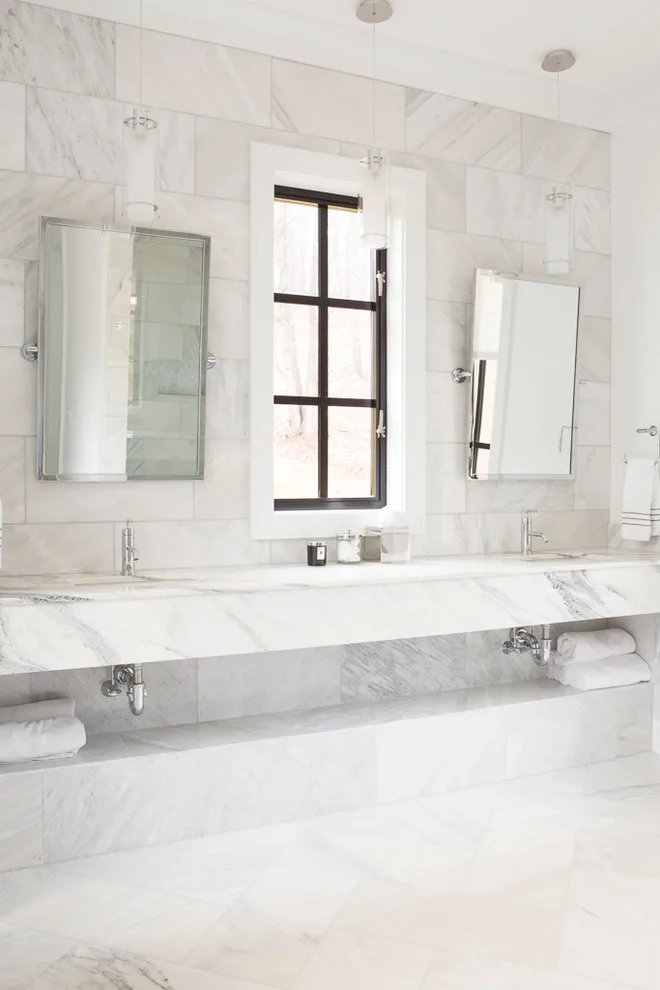 Marble White Bathroom by Stone Creek Surfaces - Photo 3