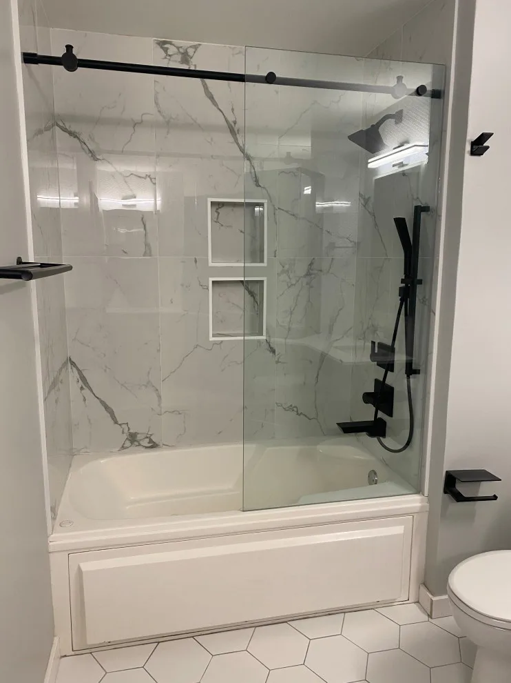 24x48 Tiled Shower and Tub Enclosure by Paramount Tile Design - Photo 17