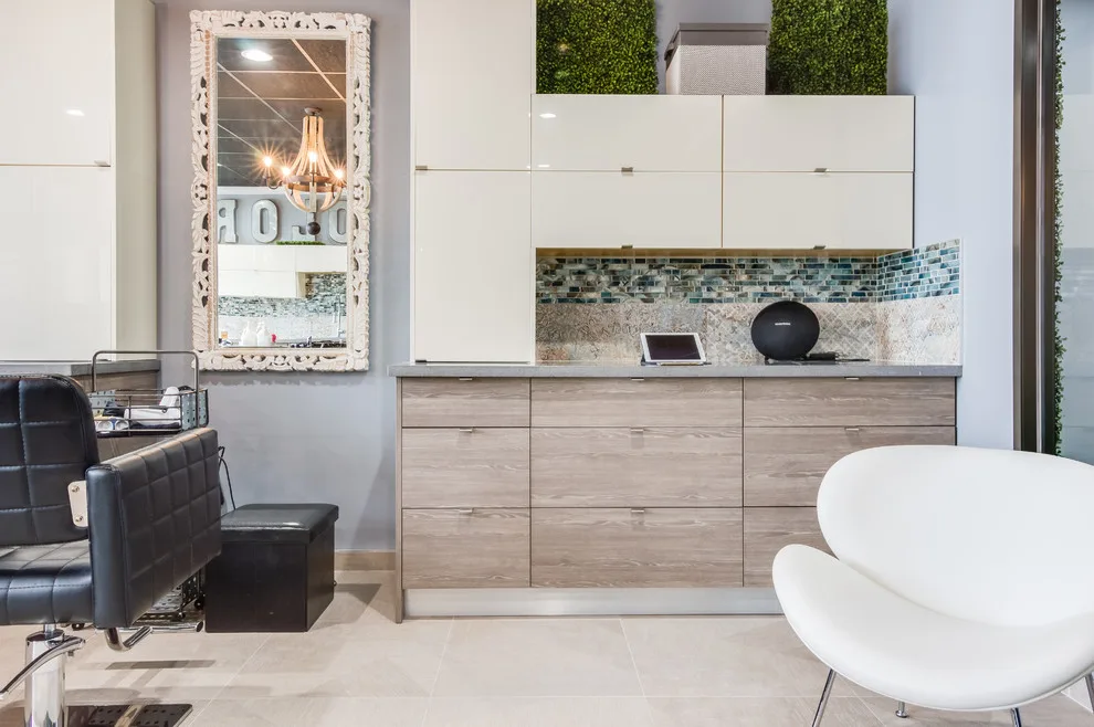 A Hair Salon and Yoga Studio by Kitchen And Home Design - Photo 9