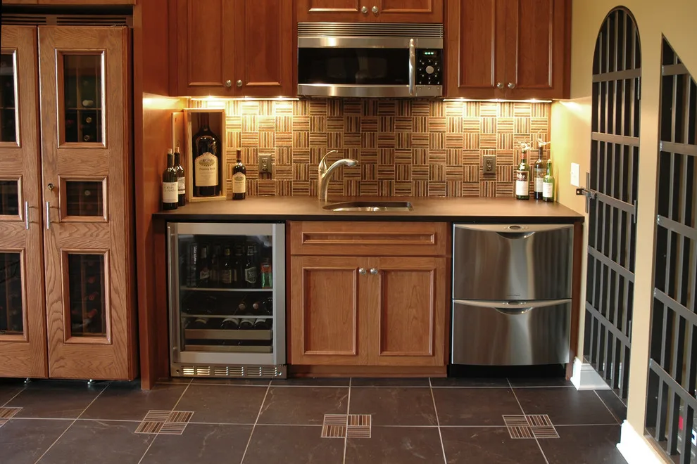 A Wine Enthusiast's Concept for a Basement Entertainment Space by Jacobson Construction - Photo 6