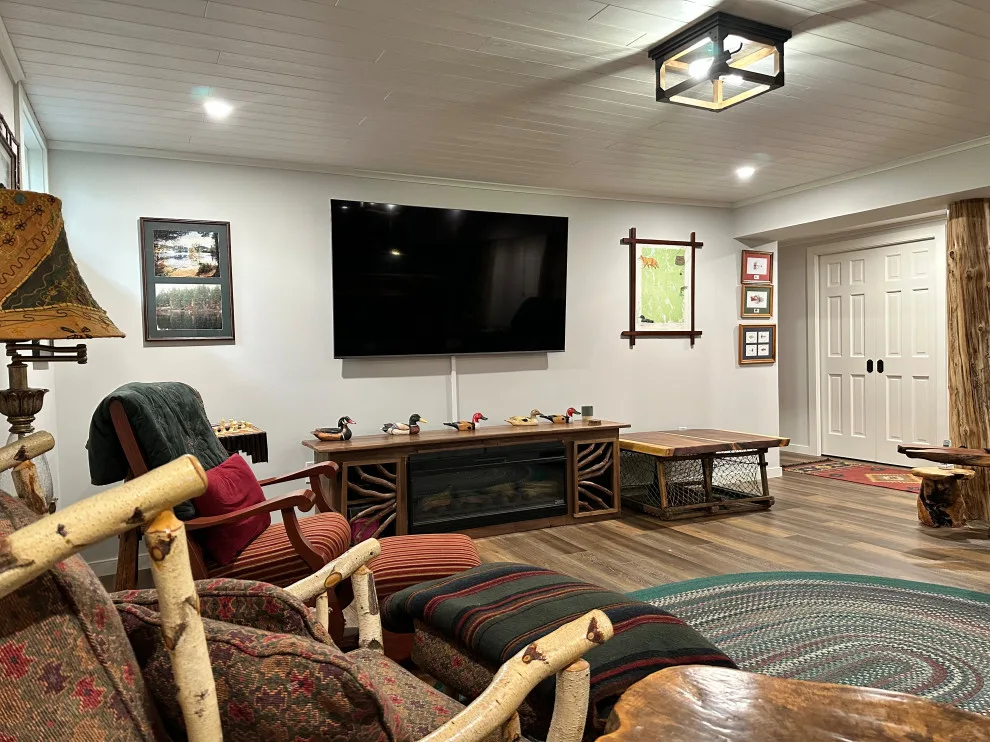 Adirondack-Themed Basement Renovation by Belle Ville Design Build - Photo 5