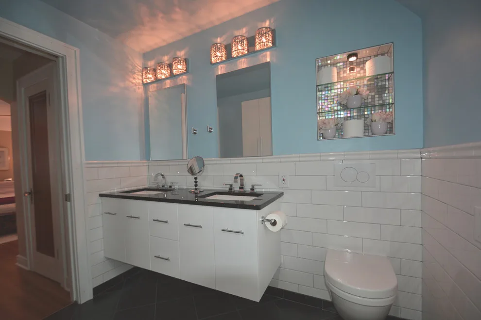 Modern Bathroom in a 1940s House by Bathroom And Kitchen Services, LLC - Photo 4