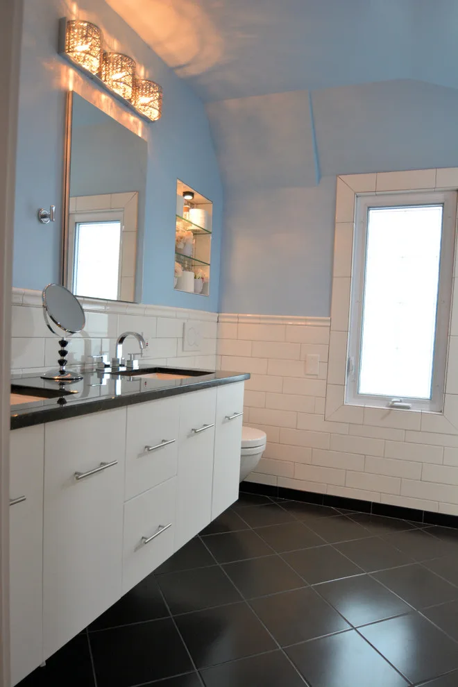 Modern Bathroom in a 1940s House by Bathroom And Kitchen Services, LLC - Photo 5