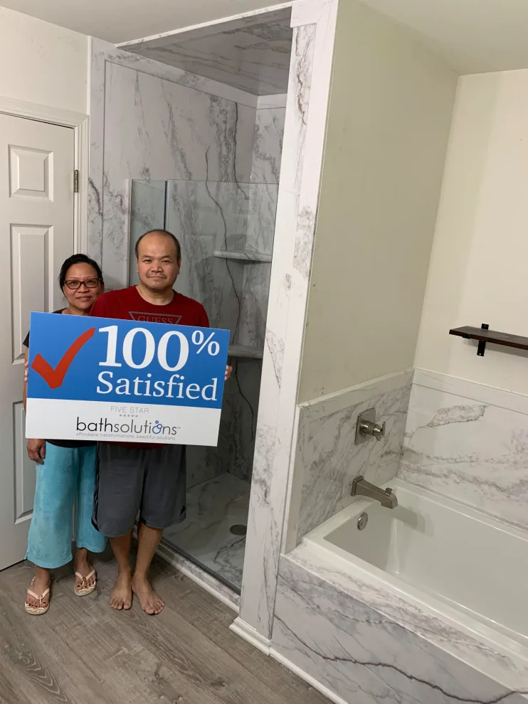 Shower and Tub Makeovers (Before and After) by Five Star Bath Solutions Of Oak Brook - Photo 4