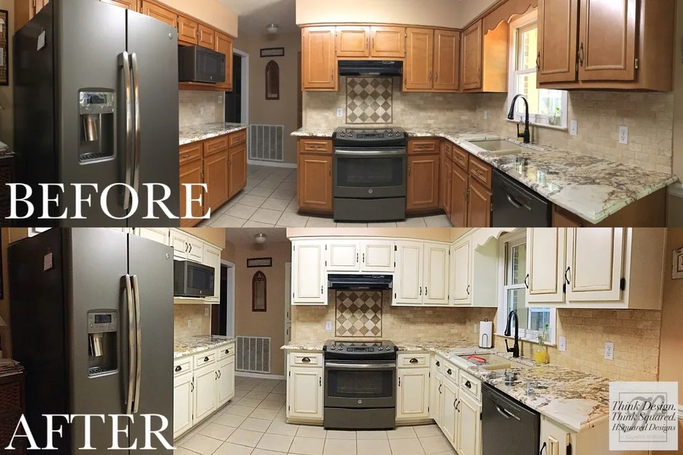 Vintage Glazed Kitchen by HSquared Designs - Photo 3