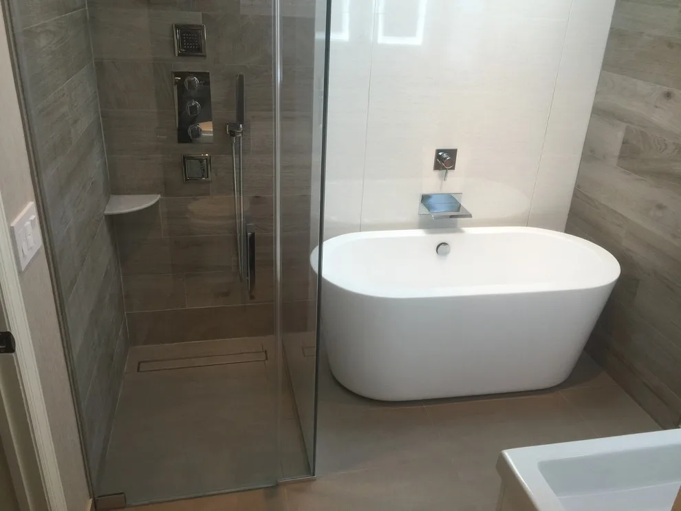 Leonia Bathroom Renovation Layout Change by Argen Build - Photo 5